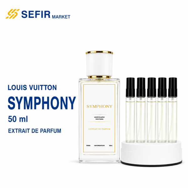 Louis Vuitton Symphony 50 ml extrait de parfum + 5x tolam erkaklar va ayollar uchun